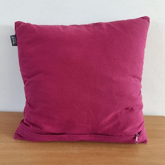 Roze Hartvormig Kussen 40x40 cm - Decoratief Sierkussen