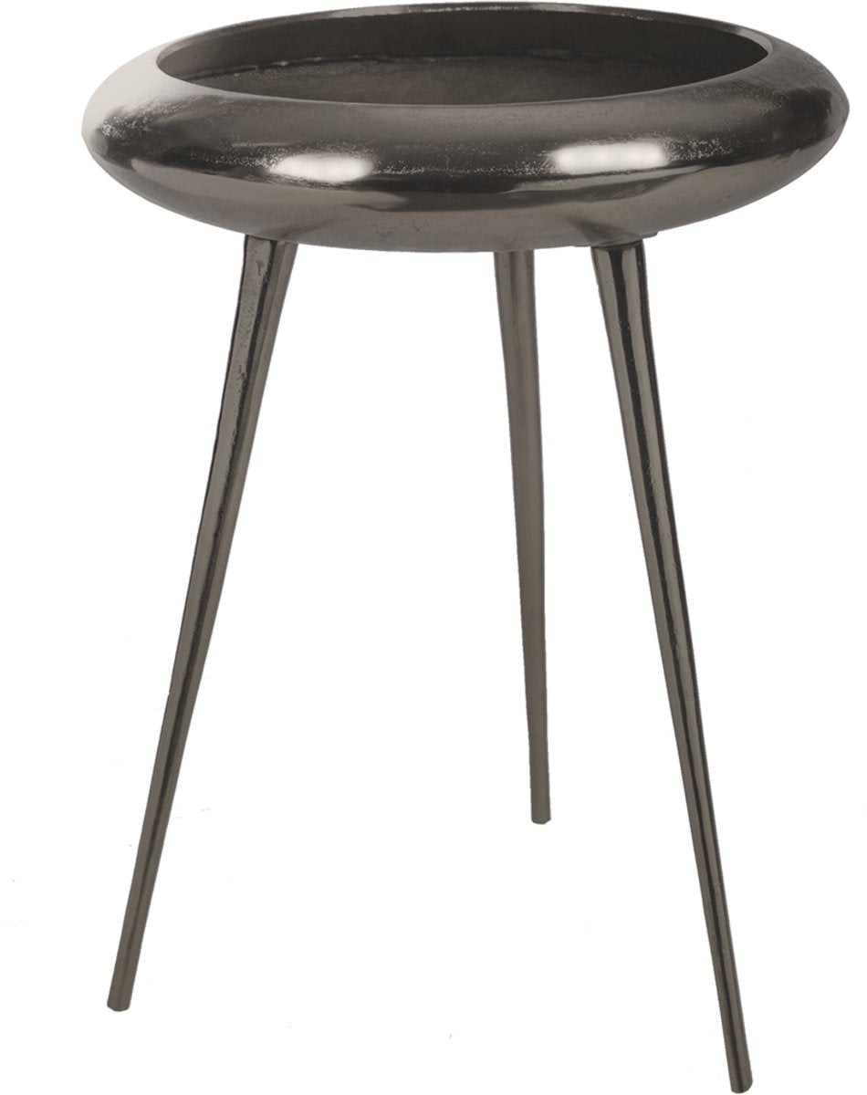Bijzettafel Brisbane Bruin 55 cm | Stijlvolle ronde tafel voor woonkamer en slaapkamer