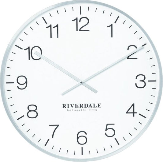 Wandklok Camden Zilver - 53 cm Moderne Design Klok voor Aan de Muur