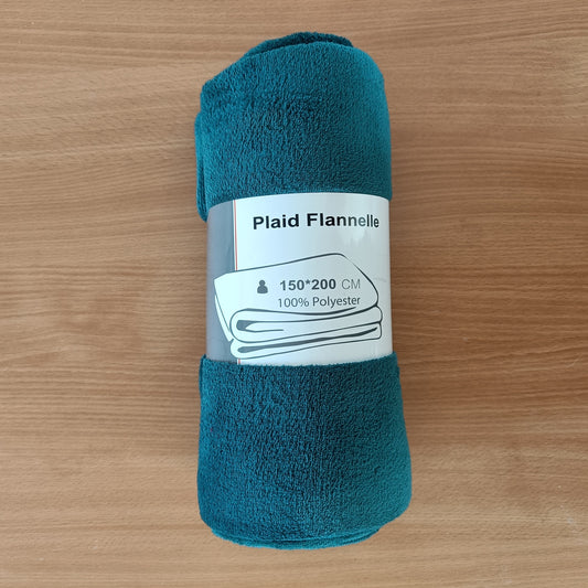 Plaid Flanelle | Groen | 150x200cm
