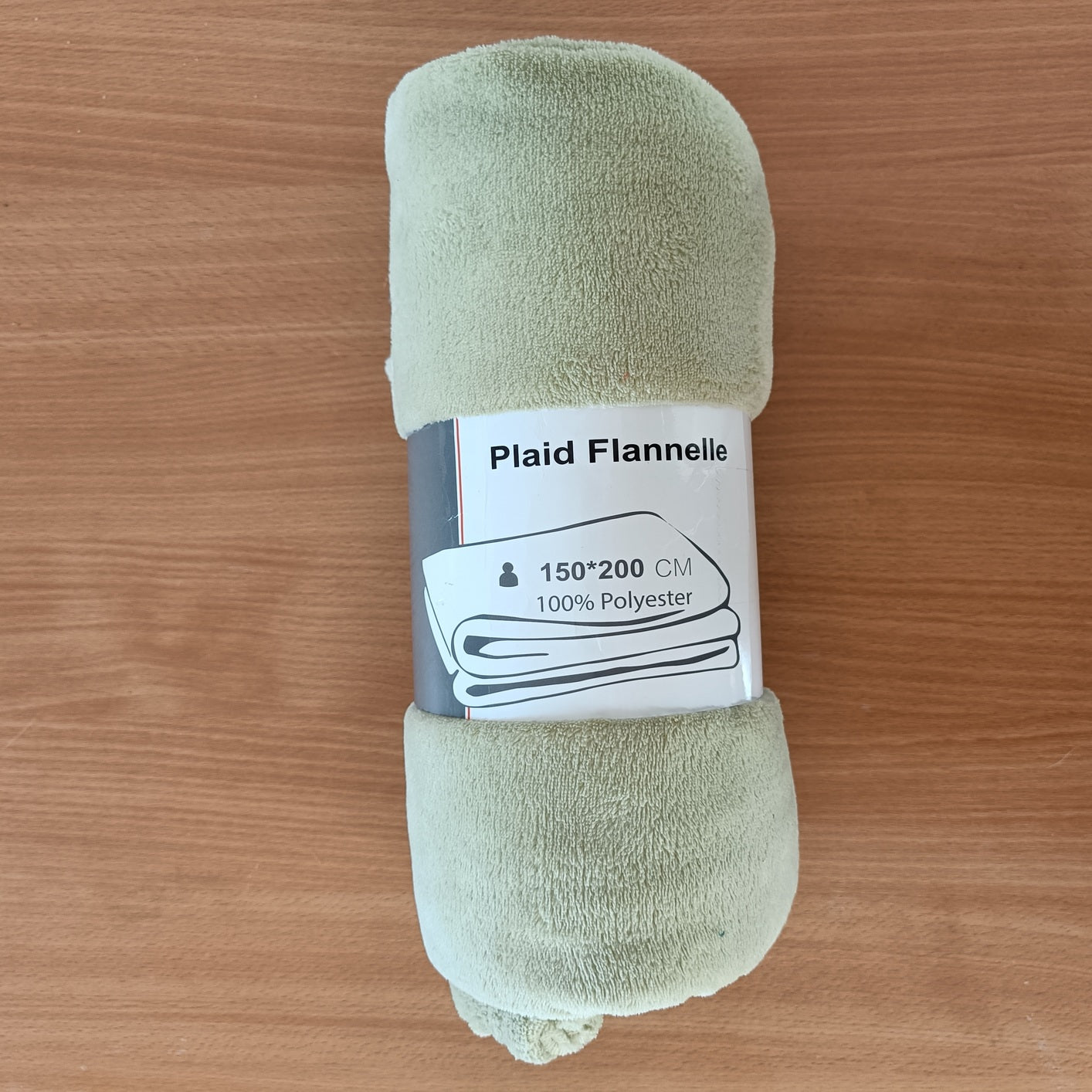 Lichtgroene Flanellen Plaid 150x200 cm – Zacht, Warm en Stijlvol