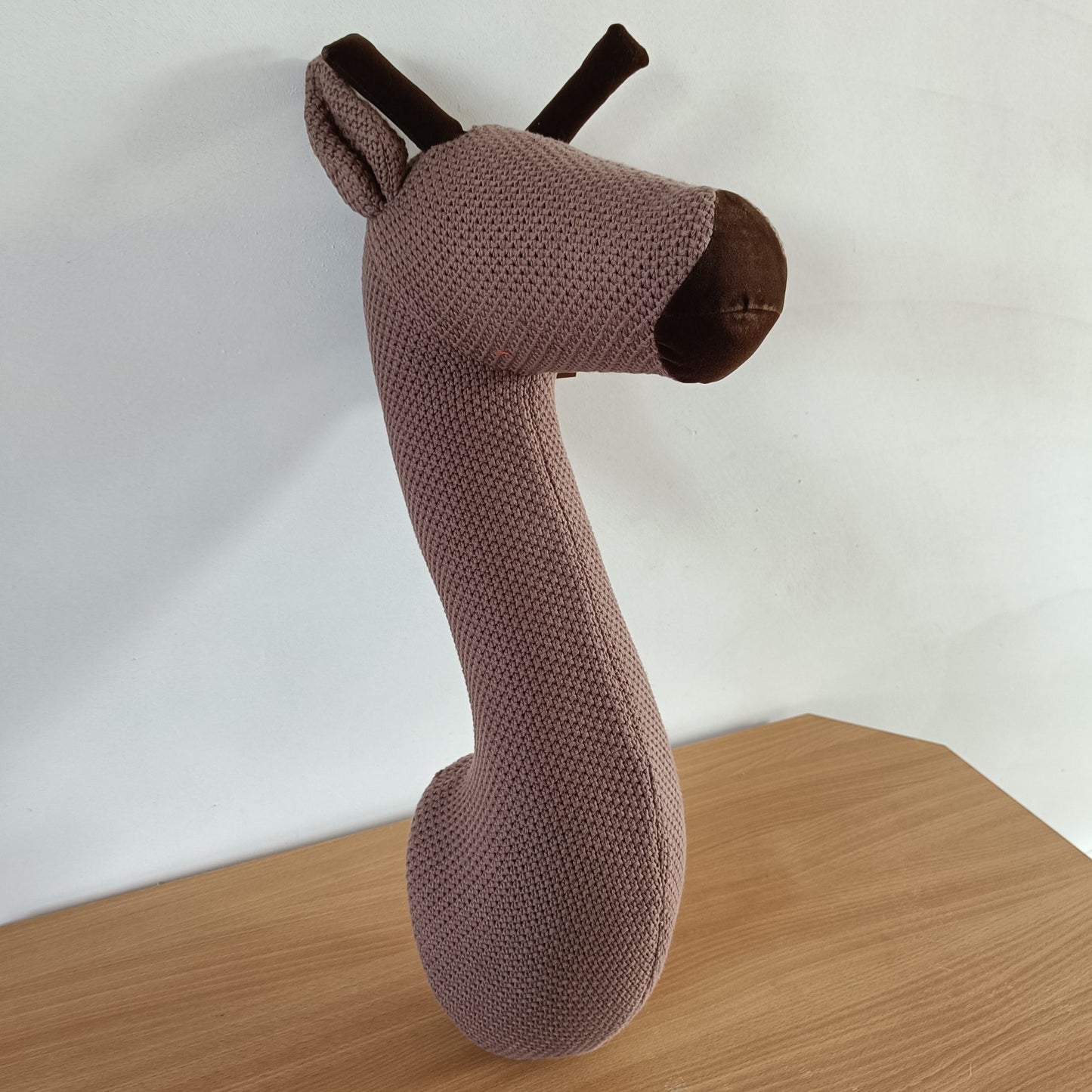 Giraffe Head Wanddecoratie Bruin – 67 cm
